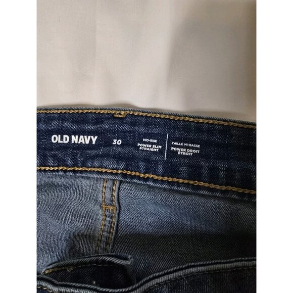 Old Navy women’s Mid-rise Power Slim Straight Jeans- Size 30-Plus Size- NWT - Picture 6 of 8